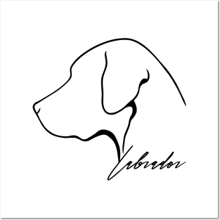 Proud Labrador profile dog Lab lover gift Posters and Art